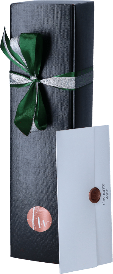 Geschenkdoos zwart - boekopening (1 fles)