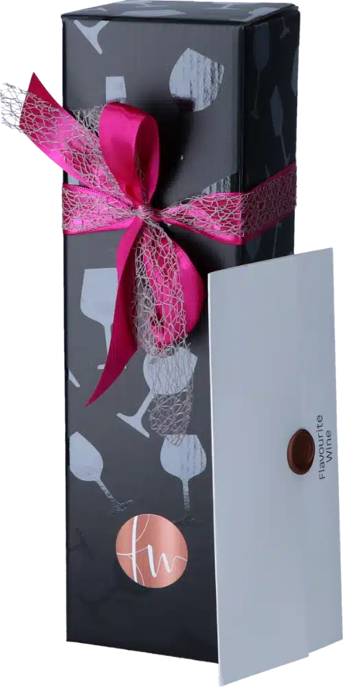 Geschenkdoos wijnglazen deco (1 fles)