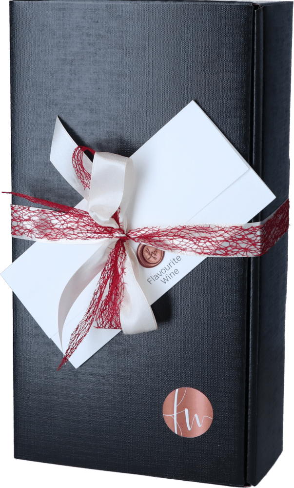 Geschenkdoos zwart - boekopening (2 flessen)